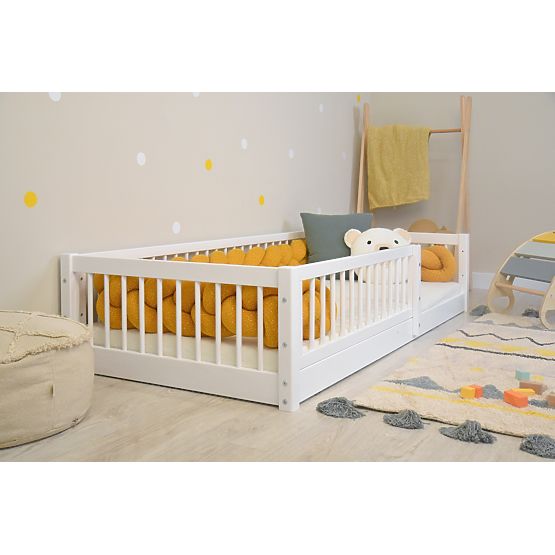 Dětská postel Montessori Woodie - bílá