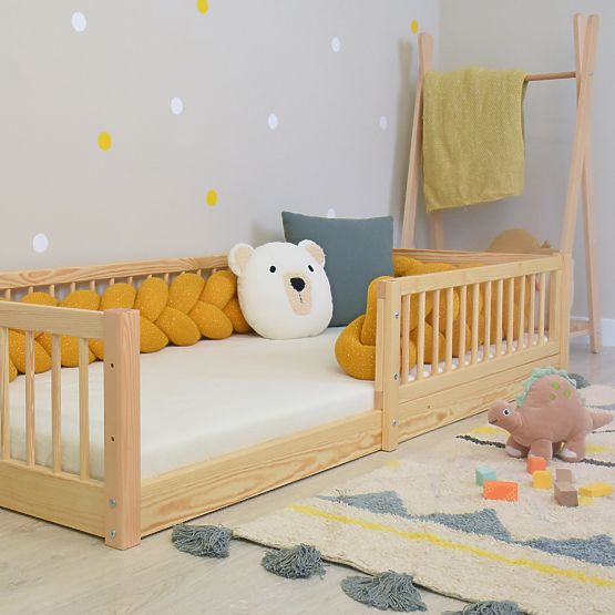 Dětská postel Montessori Woodie - přírodní
