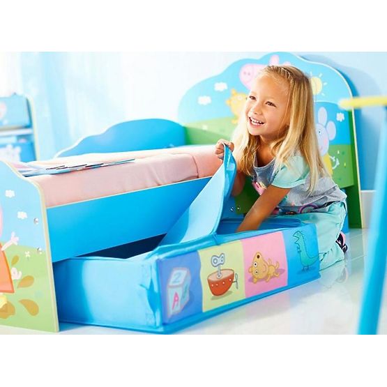 Dětská postel Peppa Pig s úložnými boxy