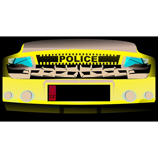 Dětská postel -  Policejní auto