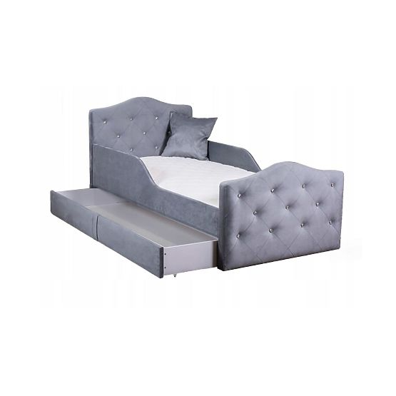 Dětská postel Princess - šedá