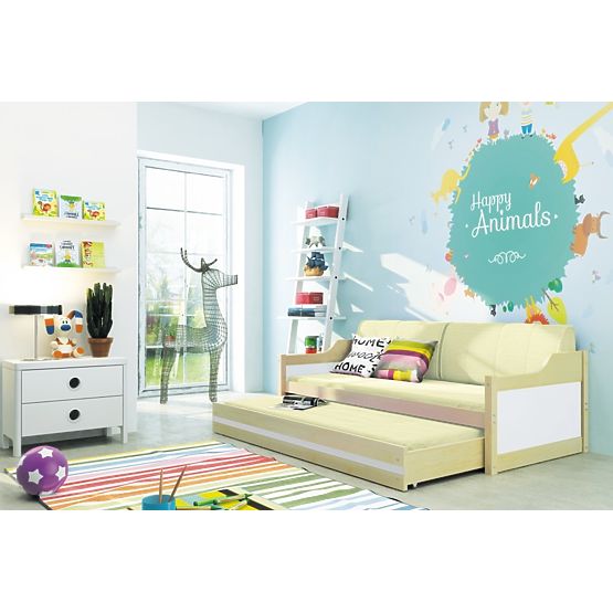 Dětská postel s přistýlkou David - borovice