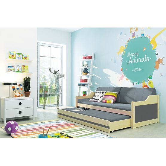 Dětská postel s přistýlkou David - borovice