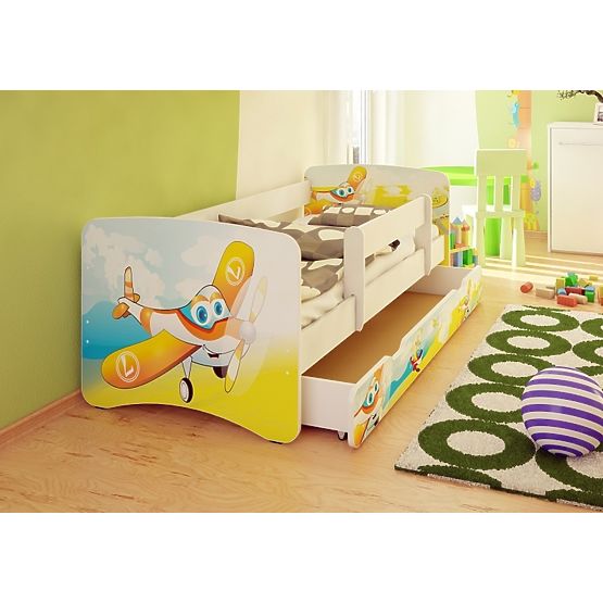Dětská postel se zábranou - Letadla