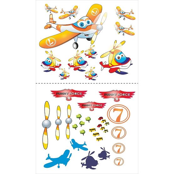 Dětská postel se zábranou - Letadla