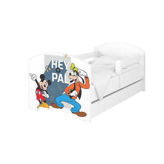 Dětská postel se zábranou - Mickey a kamarádi
