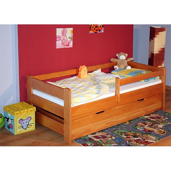 Dětská postel Woody se zábranou - olše