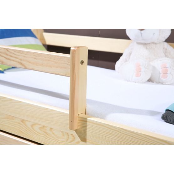 Dětská postel Woody se zábranou - přírodní