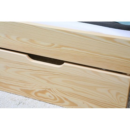 Dětská postel Woody se zábranou - přírodní