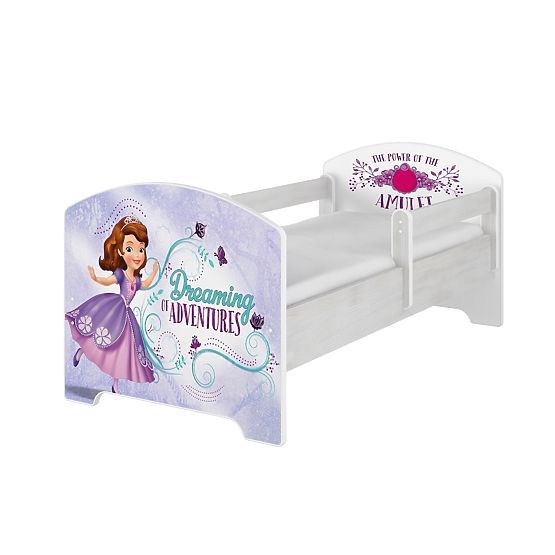 Dětská postel se zábranou - Sofie první - dekor norská borovice
