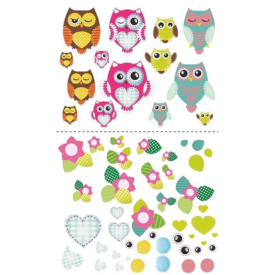 Dětská postel se zábranou - Sovičky