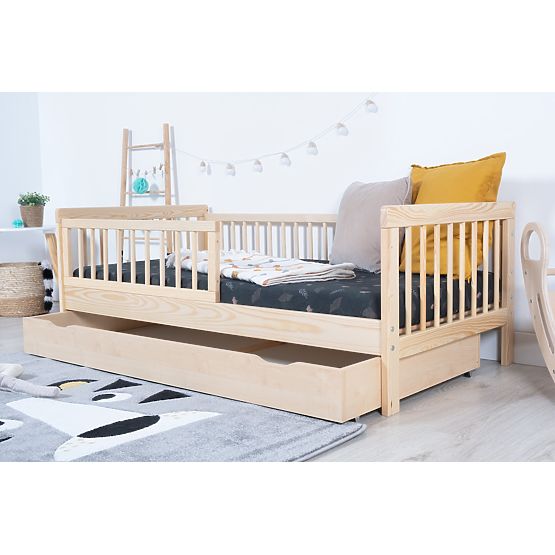 Dětská postel se zábranou TEDDY - přírodní