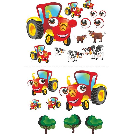 Dětská postel se zábranou - Traktůrek