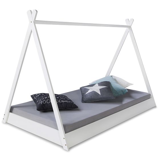 Dětská postel Teepee 200x90 cm - bílá