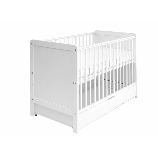 Dětská postýlka Baby Magic 120x60 cm - bílá
