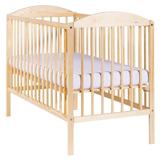 Dětská postýlka Drewex Kuba 2 se stahovací bočnicí přírodní