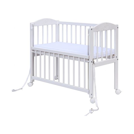 Dětská postýlka k posteli rodičů BABY Scarlett - bílá