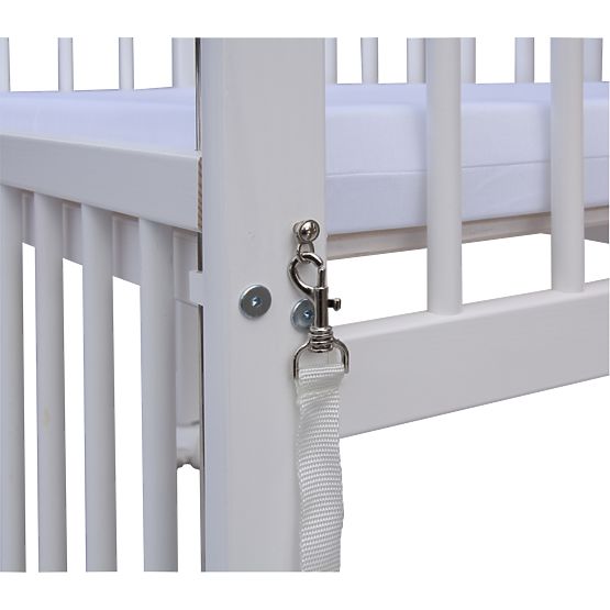 Dětská postýlka k posteli rodičů BABY Scarlett - bílá