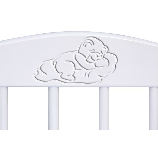 Dětská postýlka k posteli rodičů BABY Scarlett - bílá