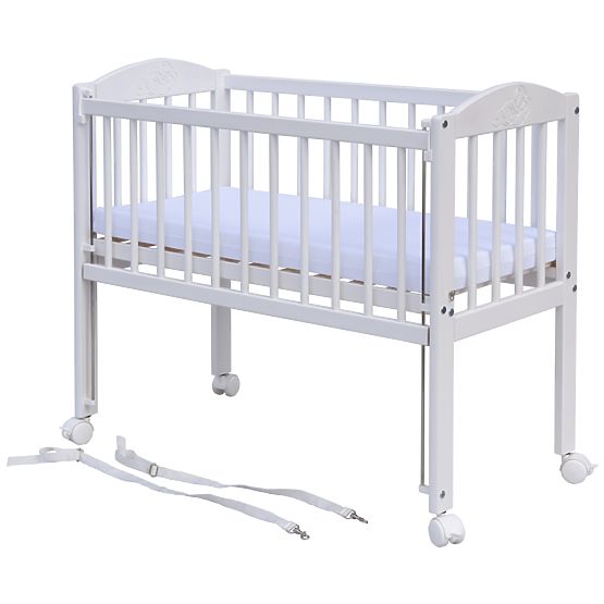 Dětská postýlka k posteli rodičů BABY Scarlett - bílá