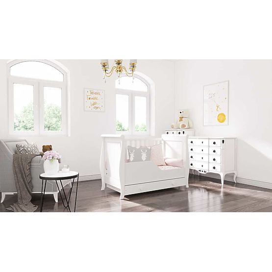 Dětská postýlka Míša 120x60 - bílá