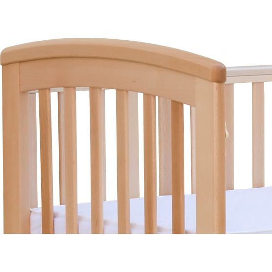 Dětská postýlka s odnímatelným bokem Scarlett Laura - přírodní