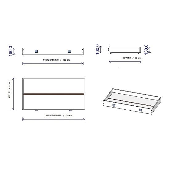 Dětská postýlka Zuza 140x70 cm s válendovou bočnicí