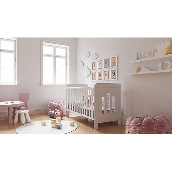 Dětská postýlka Zuza 140x70 cm s válendovou bočnicí