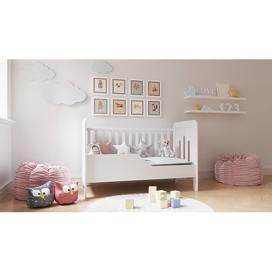 Dětská postýlka Zuza 140x70 cm s válendovou bočnicí