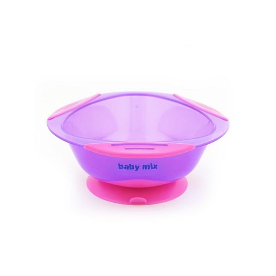 Dětská protiskluzová miska Baby Mix fialová