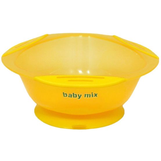 Dětská protiskluzová miska Baby Mix žlutá