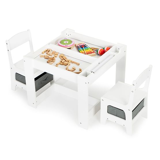 Dětská sada dřevěný stůl a židle ECOTOYS
