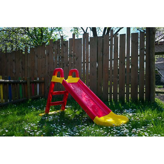 Dětská skluzavka Happy 140 cm - červeno-žlutá