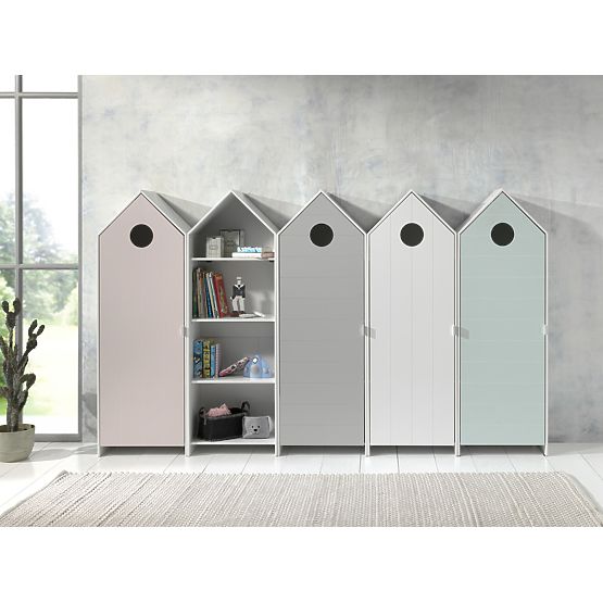 Dětská skříň Casami - šedá