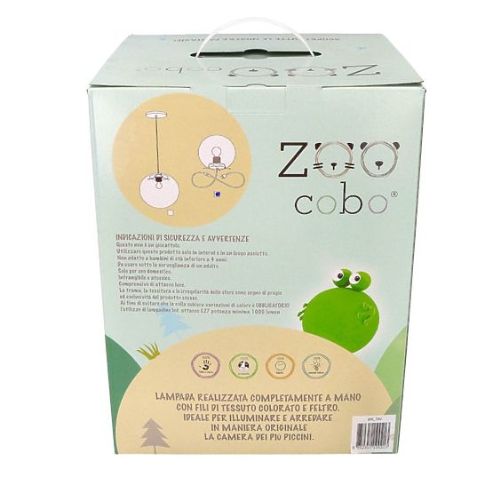 Dětská stropní lampa ZooCobo koťátko