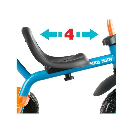 Dětská tříkolka Milly Mally Boby TURBO red Červená