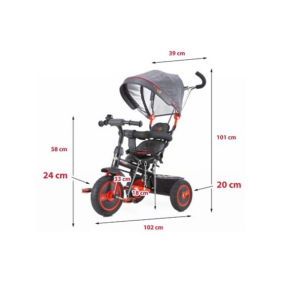 Dětská tříkolka Toyz Buzz navy Modrá