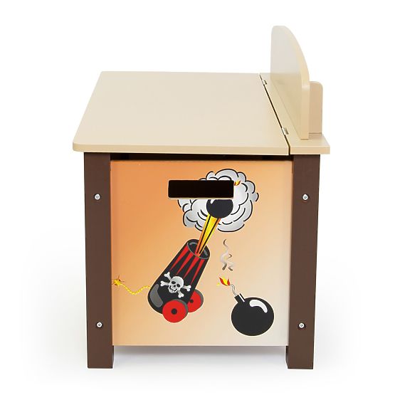 Dětská truhla na hračky Pirát