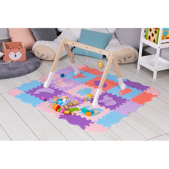 Dětská vzdělávací pěnová podložka - puzzle zvířátka