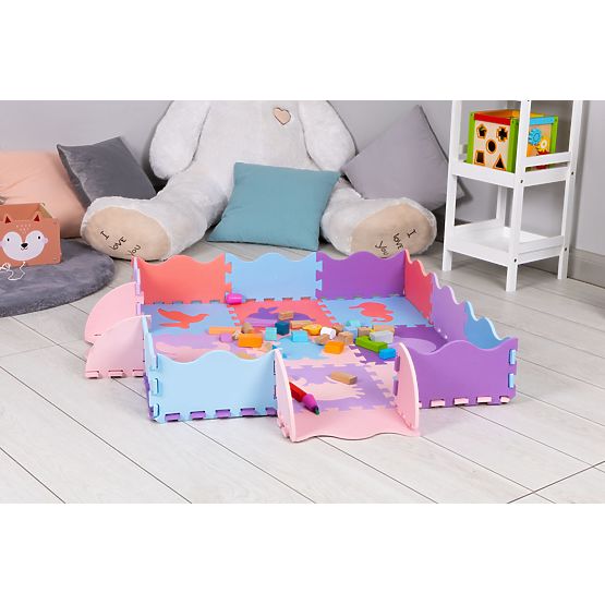 Dětská vzdělávací pěnová podložka - puzzle zvířátka