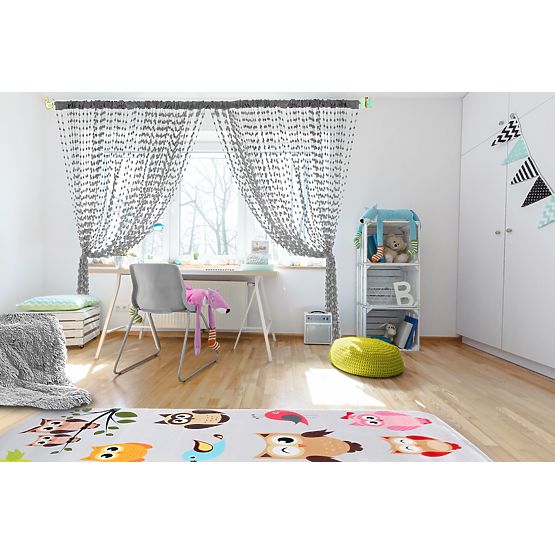 Dětská záclona Baby Ball grey