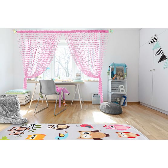 Dětská záclona Baby Ball pink