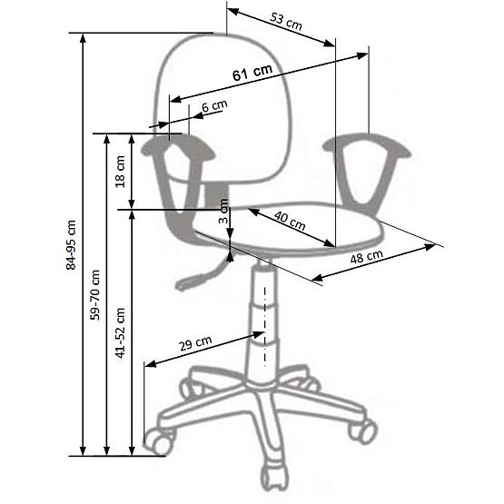 Dětská židlička Darian růžová