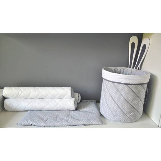 Dětské 2-dílné povlečení zajíček - šedá