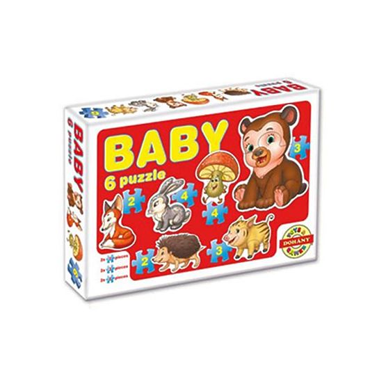 Dětské Baby puzzle Červená