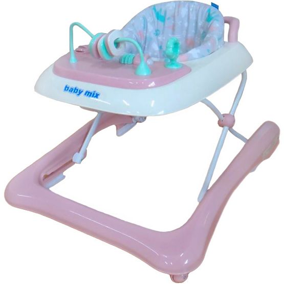 Dětské chodítko Baby Mix 2v1 růžové