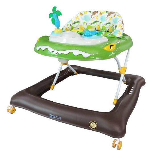 Dětské chodítko Baby Mix krokodýl zelené