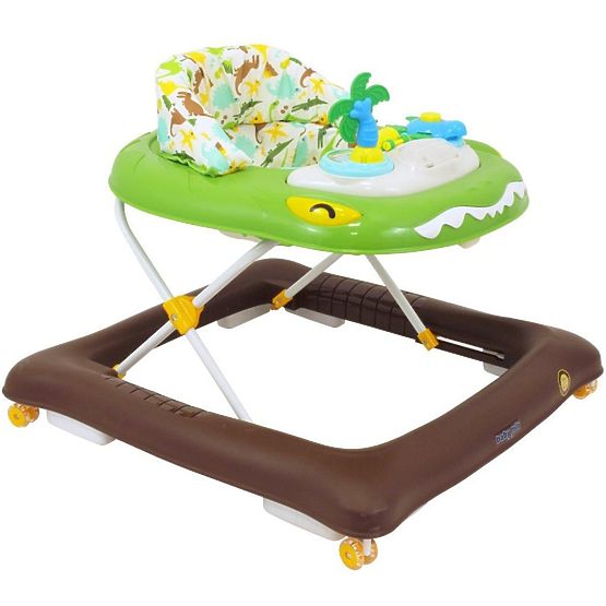 Dětské chodítko Baby Mix krokodýl zelené