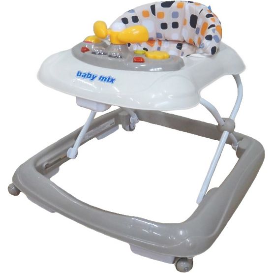 Dětské chodítko Baby Mix s volantem beige Béžová