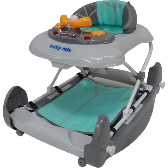 Dětské chodítko s houpačkou Baby Mix mint Zelená